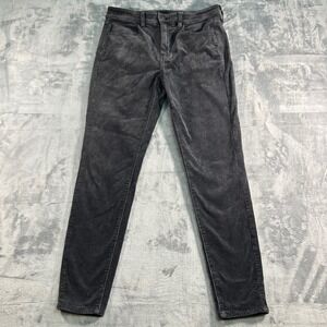 American Eagle Outfitters Corduroy Pants Womens Size 8 Gray Regular Standard Fit
